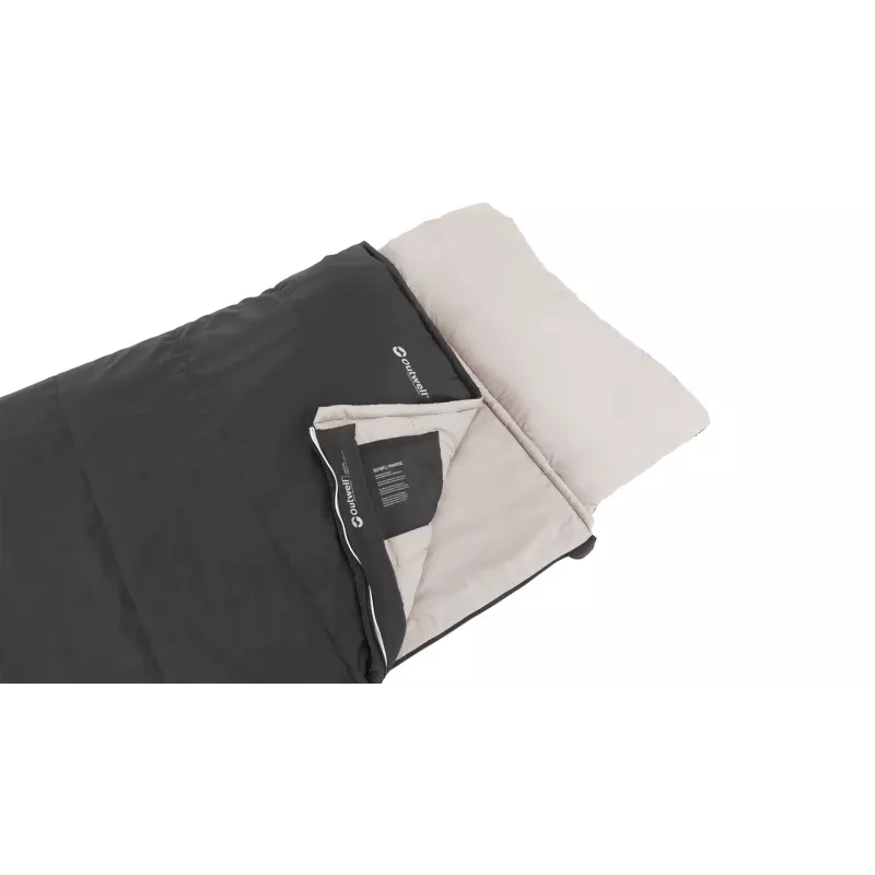 Saco de dormir Outwell Contour Prime adulto rectangular 850×2200 mm poliéster gris oscuro