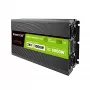 Inversor de coche Green Cell INVGC24P3000LCD 24V 3000W onda senoidal pura, 230V 50Hz, LCD, tipo F