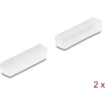 DeLOCK Tapa antipolvo para D-Sub 25 conector hembra 2 uds. transparente
