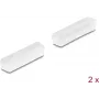 DeLOCK Tapa antipolvo para D-Sub 25 conector hembra 2 uds. transparente