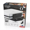 Gofrera Adler AD 3085 — 1200 W, 2 gofres rectangulares 9×13 cm, temperatura ajustable, placas antiadherentes