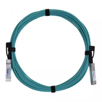 Cable de fibra óptica/AOC UBIQUITI UACC-AOC-SFP10-5M SFP+ a SFP+, 10 Gbit/s, 5 m, 850 nm, funda de PVC, aguamarina