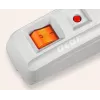 HSK DATA Acar F5 5 m alargador 5 tomas interior/exterior gris