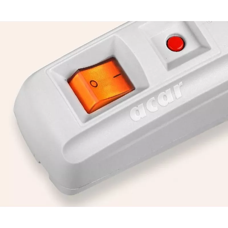 HSK DATA Acar F5 5 m alargador 5 tomas interior/exterior gris