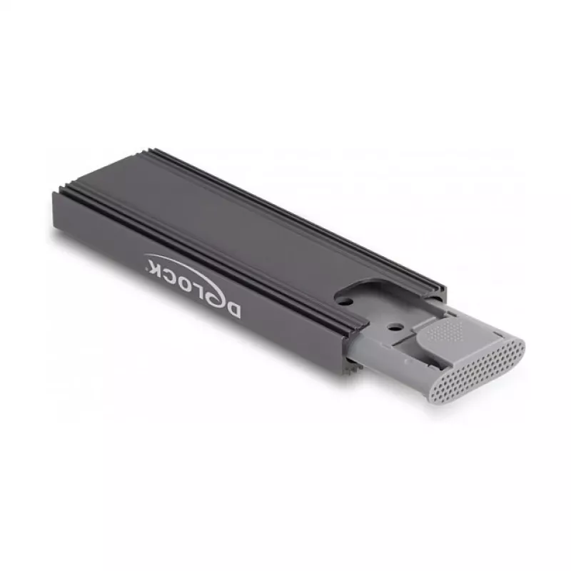 Carcasa para SSD DeLOCK externa USB Type-C combo para M.2 NVMe PCIe o SATA SSD sin herramientas