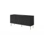 Cama Meble HOLE cómoda 152x42,5x74,5 cm, negro mate