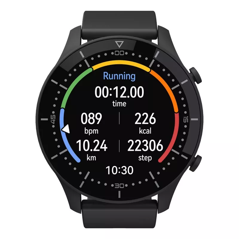 Smartwatch MEDIA-TECH MT870 — pantalla táctil IPS de 1,3 inch (3,3 cm), carcasa de 51 mm, Bluetooth, negro