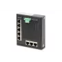 Conmutador de red Digitus 8 puertos Gigabit Ethernet, plano, industrial, no gestionado