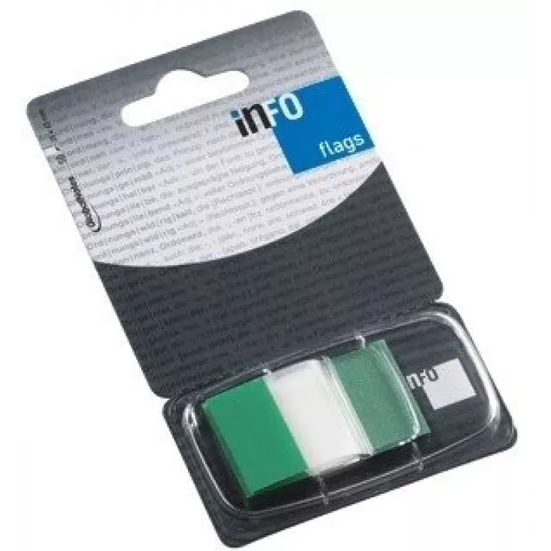 Índice de notas adhesivas sin especificar Global Notes 0718-204 25×43 mm verde