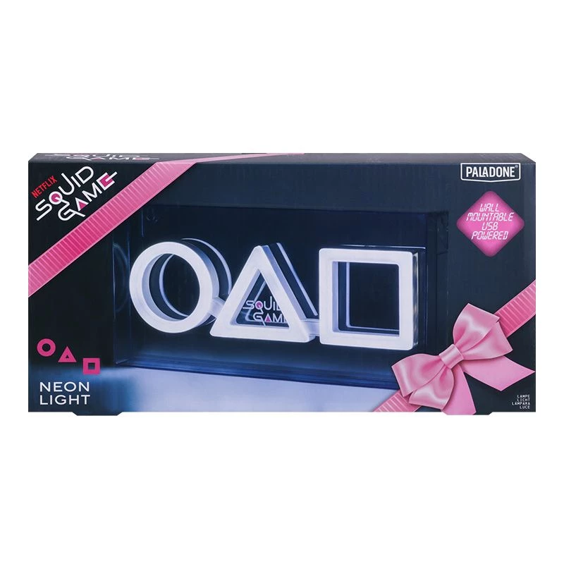 Lámpara de mesa y colgante Paladone LED Neon Light diseño Squid Game PP13775SG