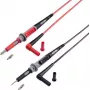 VOLTCRAFT MS-4PS-E Cable de prueba de seguridad [conector de seguridad de 4mm - punta de prueba] 1,00 m Negro, Rojo 1 ud. (VC-11025595)