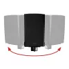 B-Tech VENTRY - Soportes de pared para altavoces con fijación lateral y función de inclinación y giro (par)