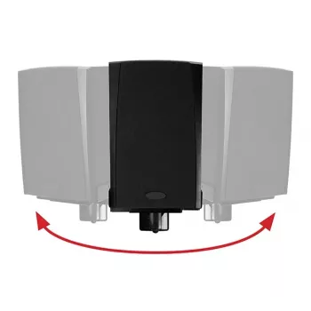 B-Tech VENTRY - Soportes de pared para altavoces con fijación lateral y función de inclinación y giro (par)
