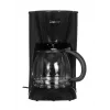 Cafetera de filtro CLATRONIC KA 3473, depósito de agua de 1,5 l, capacidad para 14 tazas, negra