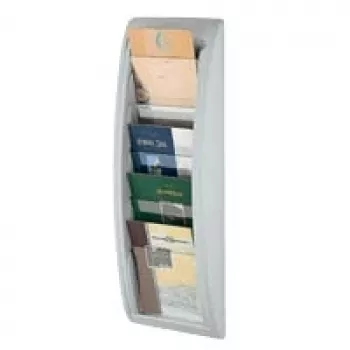 Sujetapapeles Paperflow QUICK BLICK 4063.02, 5 compartimentos, gris