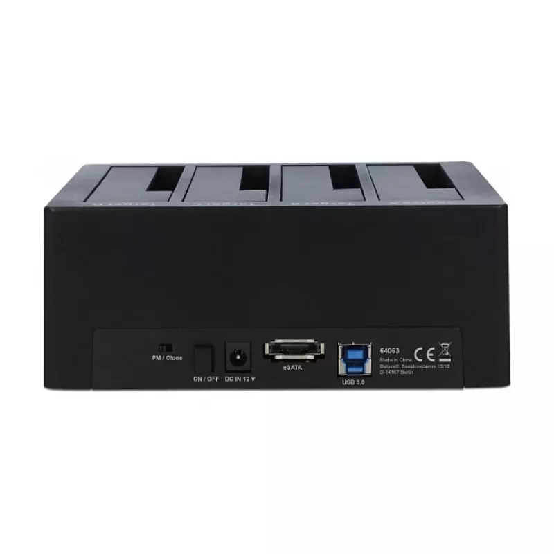Estación de acoplamiento Delock USB 3.0 para 4 x SATA HDD / SSD con función de clonación (64063)