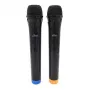 Micrófono karaoke MEDIA-TECH MT395 Accent Pro — con cable, negro, interruptor de encendido/apagado, alcance máx. 20 m, pack de 2