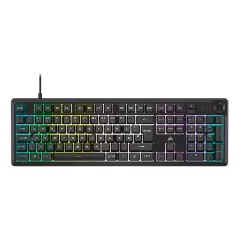 Corsair K55 CORE RGB Teclado Gaming USB QWERTZ Alemán Negro