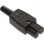 as - Schwabe conector macho Hot-Condition, recto n.º de polos: 3 10 A negro 62083 1 ud. (62083)