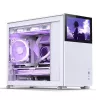 Jonsbo D31 Screen caja de PC Micro-ATX, cristal templado, blanca