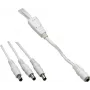 VOLTCRAFT cable de conexión de baja tensión conector hembra de baja tensión - conector macho de baja tensión 5,5 mm 2,1 mm 0,35 m 1 pieza (072981C)