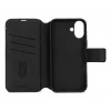 Funda de piel para iPhone 16, negra