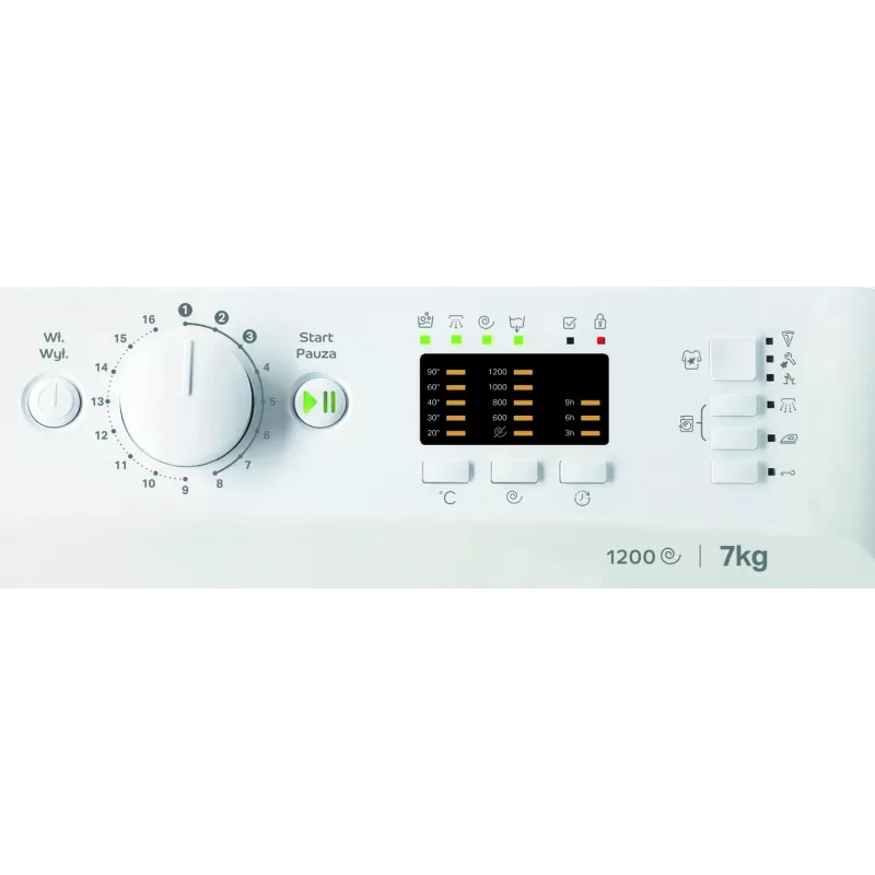 Lavadora INDESIT MTWA71252WPL 7 kg, carga frontal, clase energética E