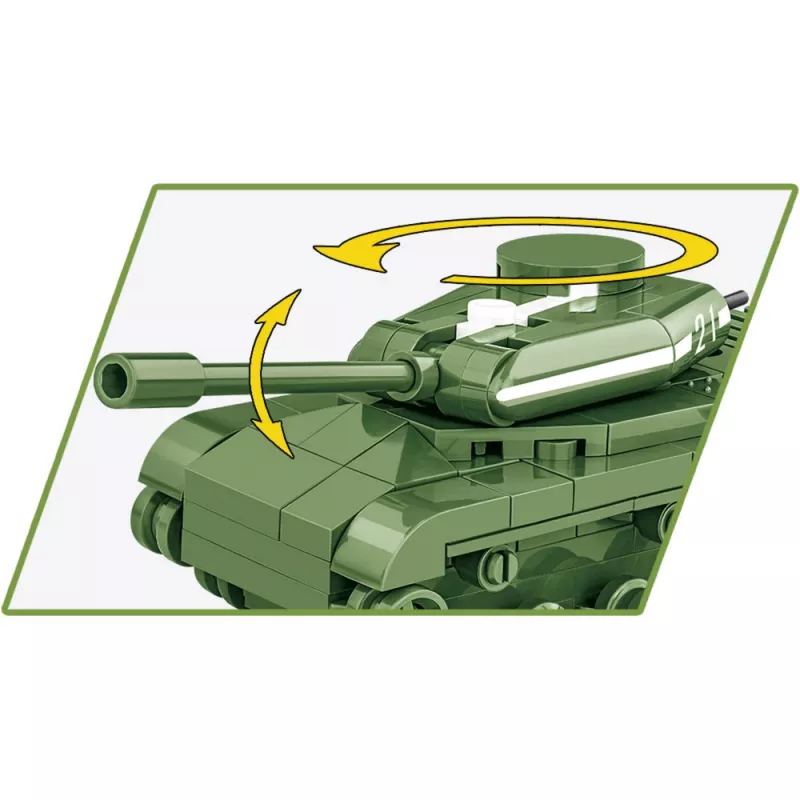 Set de construcción Cobi modelo IS-2, tanque de la Segunda Guerra Mundial, 130 piezas, edad recomendada 6+