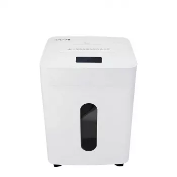 Destructora de documentos Olympia CC 2515 S blanca, capacidad 15 hojas, corte en partículas