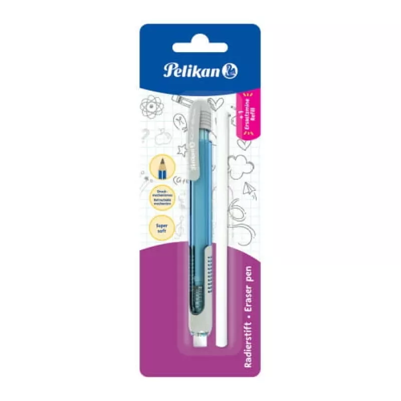 Goma de borrar con portaminas Pelikan 807364 colores surtidos