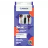 Auriculares Defender BASIC 604 negro-rojo