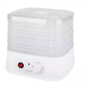 Esperanza EKD004 deshidratador de alimentos, transparente, blanco 250 W