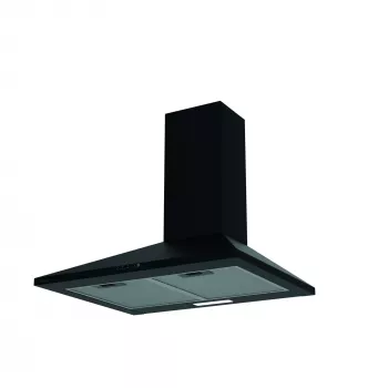 Campana de pared CATA VK 6000 BK, 395 m³/h, salida de aire 150 mm, negra, filtro de aluminio