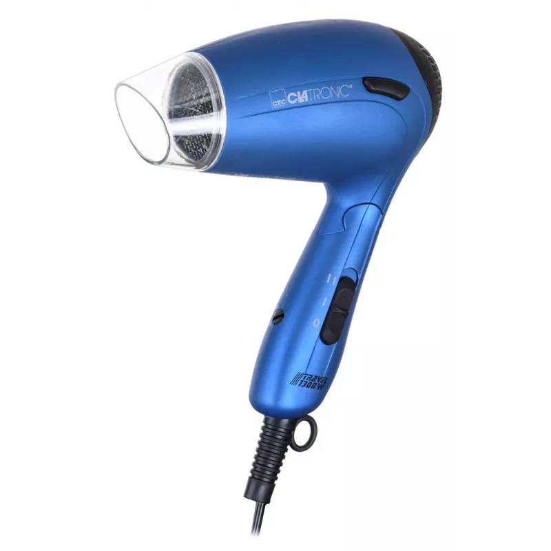 Clatronic HTD 3429 secador de pelo de viaje 1300 W, azul