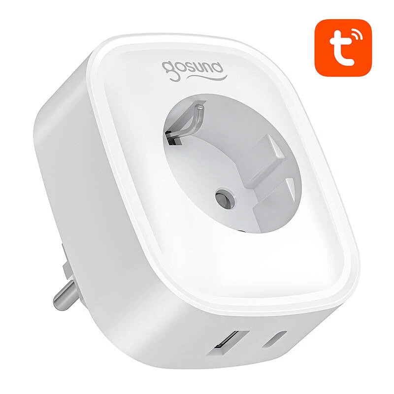 Enchufe inteligente Gosund SP6 16A con USB-C 20W – toma de corriente controlable por WiFi para domótica