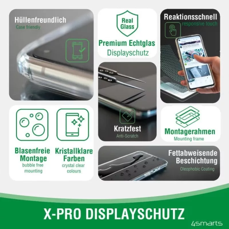 Lámina protectora de pantalla 4smarts 496196 Transparente para Apple