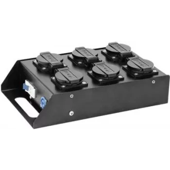 Distribuidor de corriente EUROLITE SAB-61 60003745 — 6 salidas, 16A