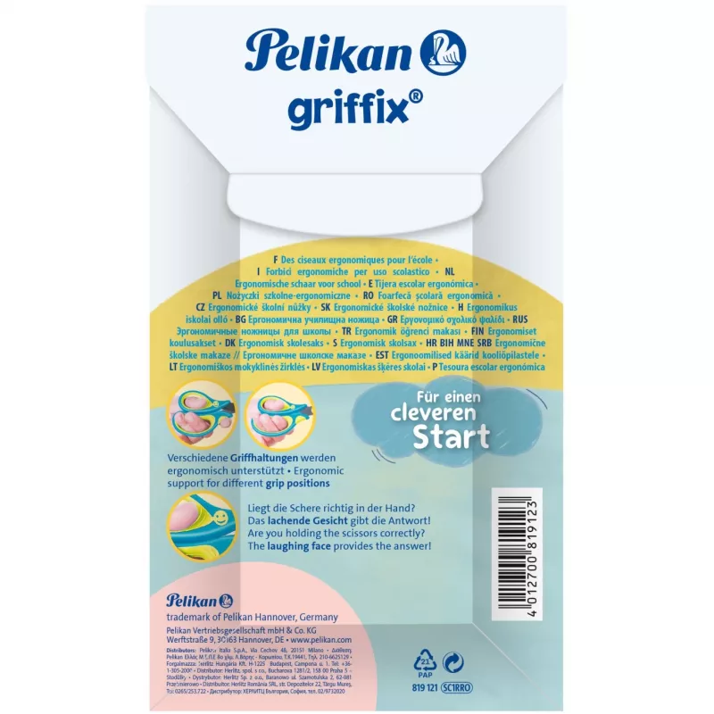 Pelikan Griffix Universal punta recta Azul - Rosa (819121)