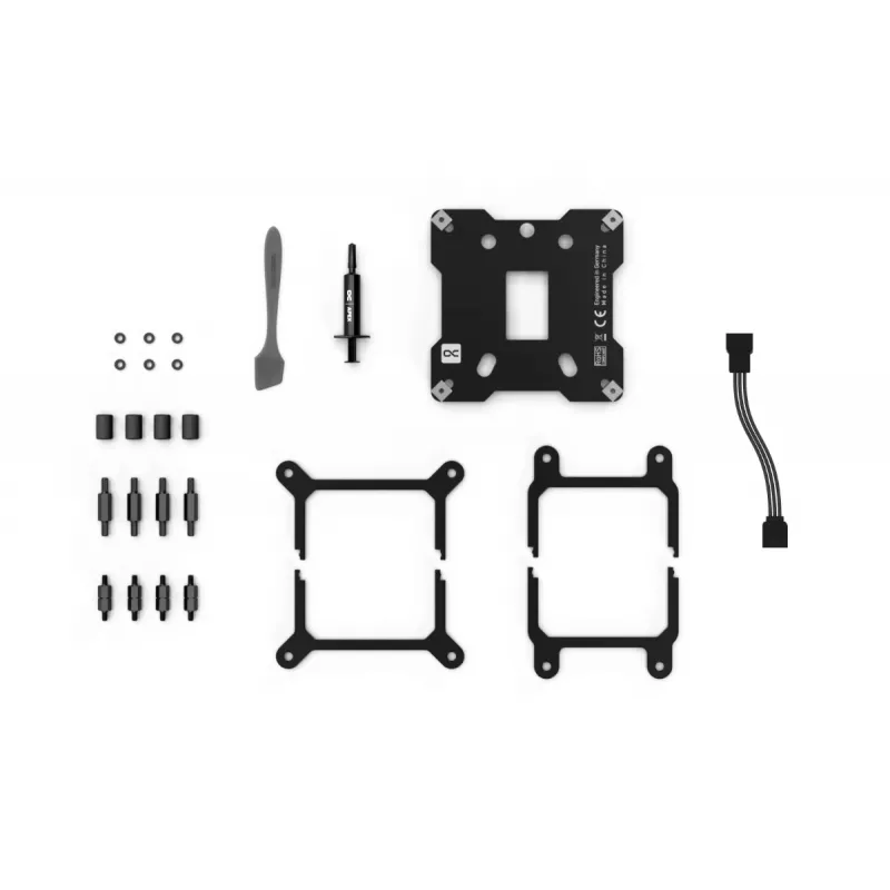 Bloque de agua Alphacool 13446 Latón Cobre Negro 72mm