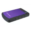 Transcend StoreJet 25H3P - Disco duro - 4TB - externo (portátil) - 2.5 (6,4 cm) - USB3.0 - AES de 256 bits - morado (TS4TSJ25H3P)