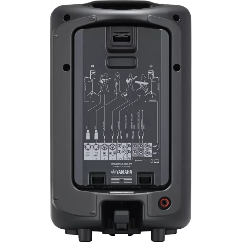 Yamaha STAGEPAS 400BT sistema PA portátil, mezclador de 8 canales, amplificador de potencia integrado