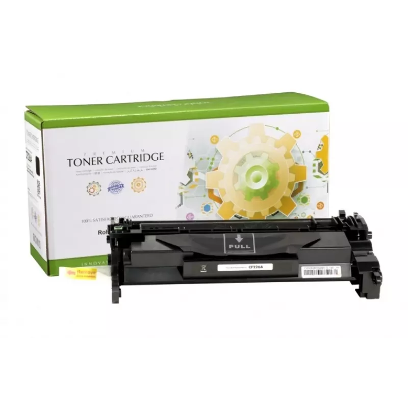 Cartucho de tóner compatible Static Control HP CF226A / Canon 052, Negro