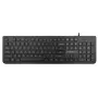 Teclado USB con cable de tamaño completo Rebeltec Spiro RBLKLA00041 — negro
