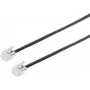 S/CONN 6 m RJ11 negro transparente cable TC 70086 50318 ShiverPeaks