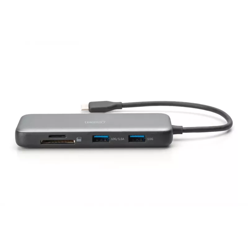 Estación de acoplamiento USB-C Digitus DA-70915 8 en 1 100W Power Delivery