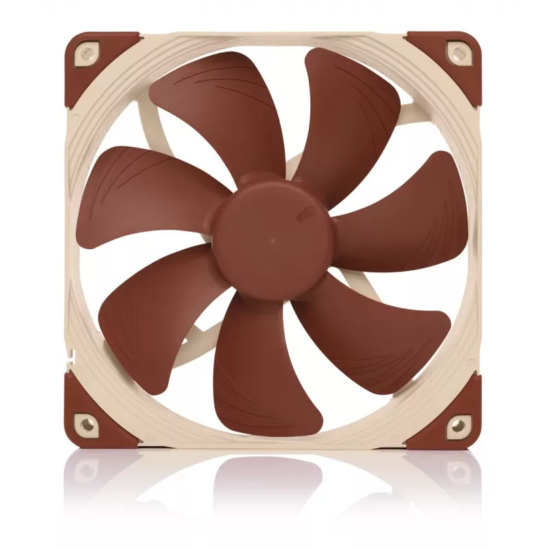 Noctua NF-A14 5V PWM ventilador de caja de 140 mm, 300–1500 rpm, 24,6 dB, beige/marrón