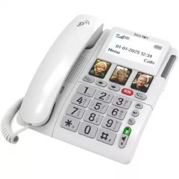 Bea-fon ML10 LTE (teléfono de sobremesa 4G) Blanco incl. pulsera SOS