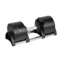 Mancuerna de hierro fundido ajustable Rebel Active 36 kg, pasos automáticos de 2 kg