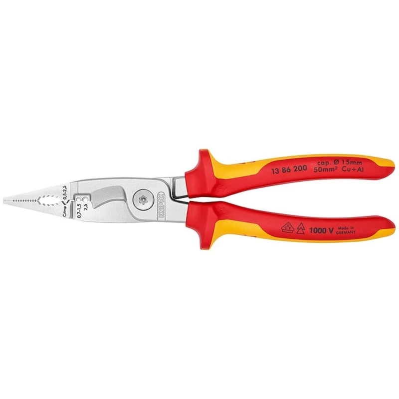 Knipex 13 86 200 alicate de punta plana redonda