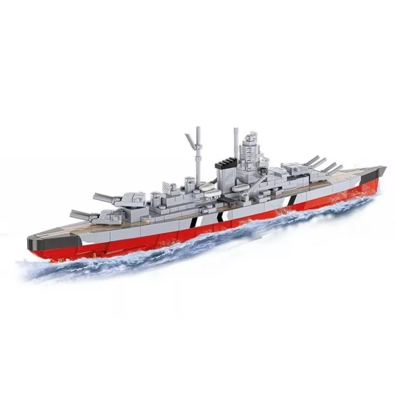 Set de construcción Cobi acorazado Bismarck modelo, 590 piezas